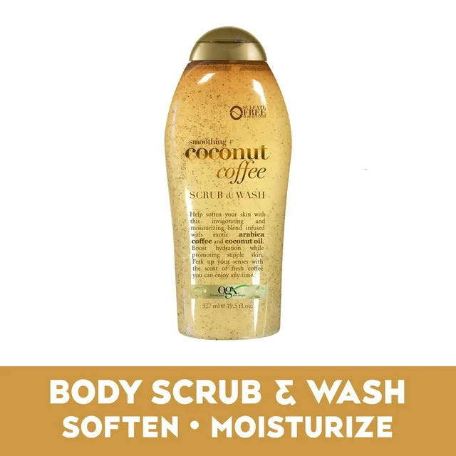 OGX Smoothing + Coconut Coffee Exfoliating Body Scrub (577ml)