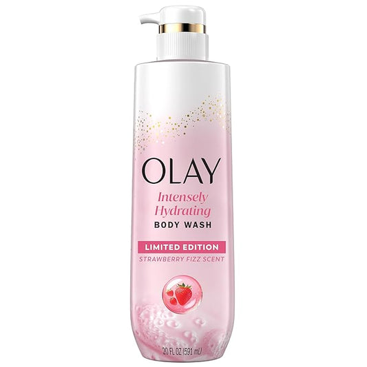 OLAY Intensely Hydrating Body Wash- Strawberry Fizz Scent (591ml)