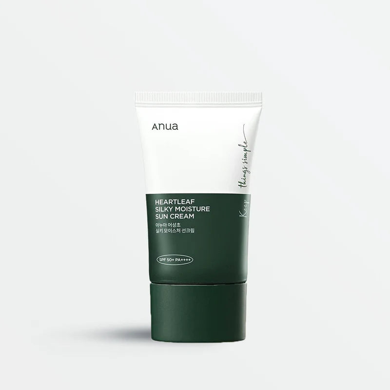 ANUA Heartleaf Silky Moisture Sun Cream SPF50+ PA++++ (50ml)
