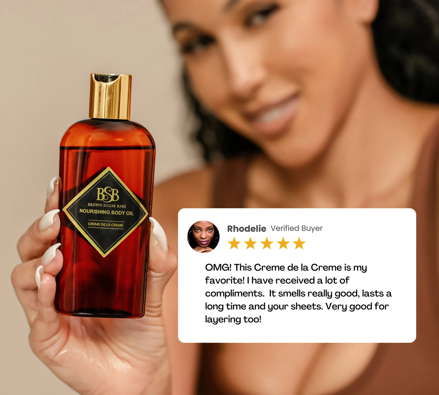 BROWN SUGAR BABE Creme de la Creme Body Oil 118ml