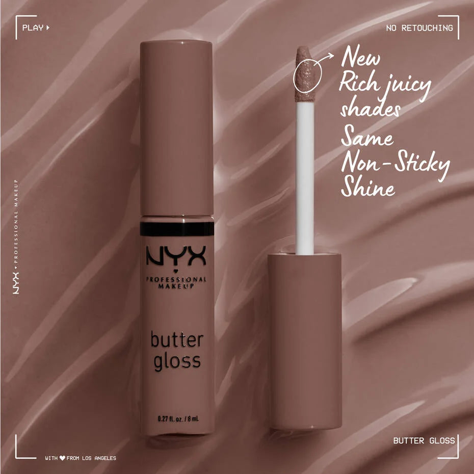 NYX PROFESSIONAL MAKEUP Butter Gloss, Non-Sticky Lip Gloss
