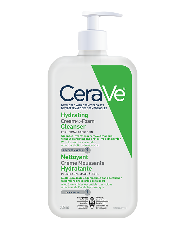 CERAVE Cream-to-Foam Cleanser (355ml)