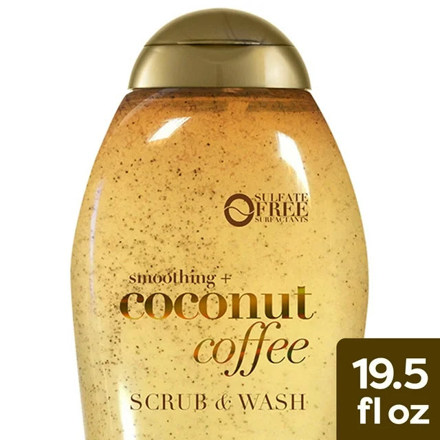 OGX Smoothing + Coconut Coffee Exfoliating Body Scrub (577ml)