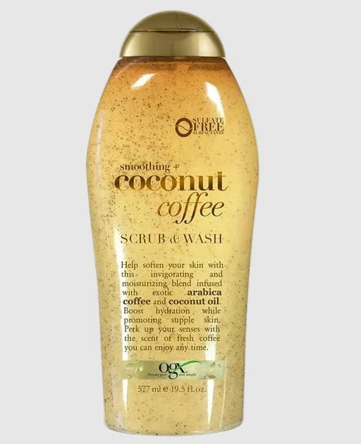 OGX Smoothing + Coconut Coffee Exfoliating Body Scrub (577ml)