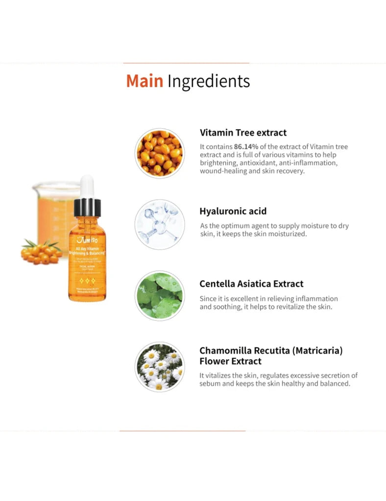 JUMISO All Day Vitamin Brightening and Balancing Serum 30ml