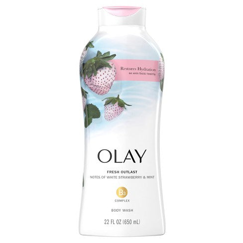 OLAY Fresh Outlast Body Wash White Strawberry & Mint 650ml