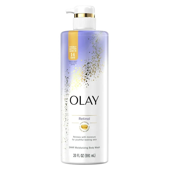 OLAY Cleansing & Renewing Nighttime Women's Body Wash with Vitamin B3 and Retinol