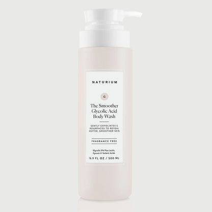 NATURIUM The Smoother Glycolic Acid Exfoliating Body Wash (500ml)