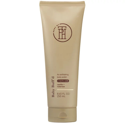 BODY BY TPH Baby Buff’d Body Scrub & Brightening Polish with Glycolic Acid | for Women & Men