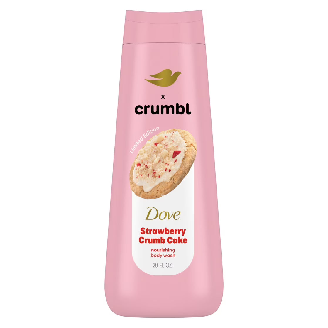 DOVE X Crumbl Strawberry Crumb Cake Body Wash (591ml)