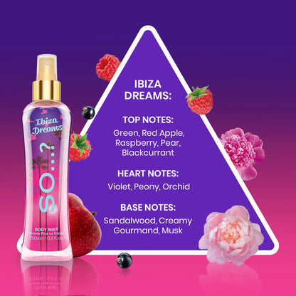 SO…? Ibiza Dreams Body Mist 200ml