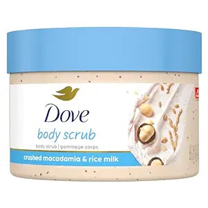 DOVE Crushed Macadamia & Rice Milk Body Scrub 298g