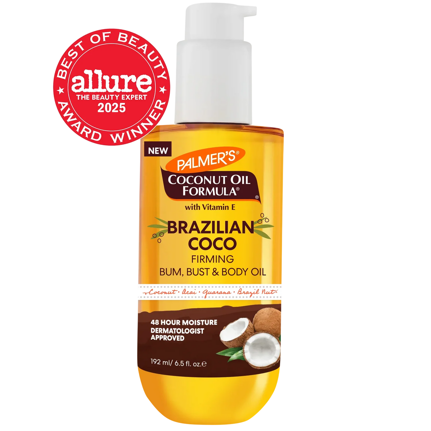 PALMER'S Brazilian Coco Firming Bum, Bust & Body Oil (192ml)