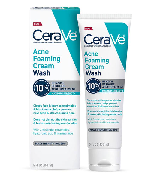 CeraVe Acne Foaming Cream Cleanser (150ml)