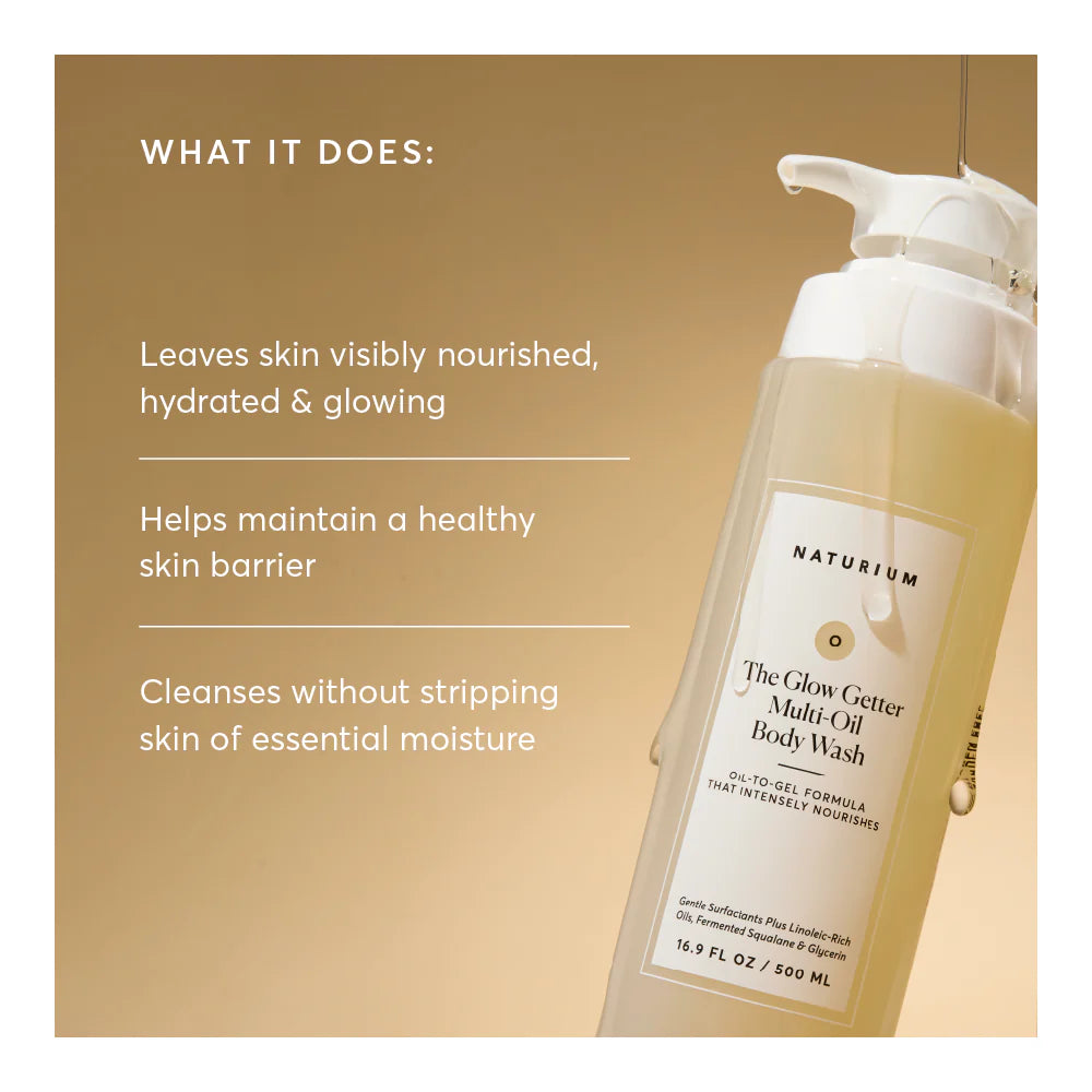 NATURIUM The Glow Getter Multi-Oil Hydrating Body Wash (500ml)