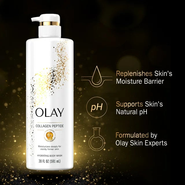 OLAY Cleansing & Firming Women's Body Wash with Vitamin B3 and Collagen