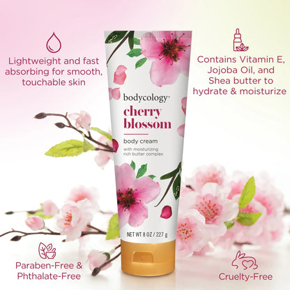 BODYCOLOGY Cherry Blossom Shea Butter Body Cream (227g)