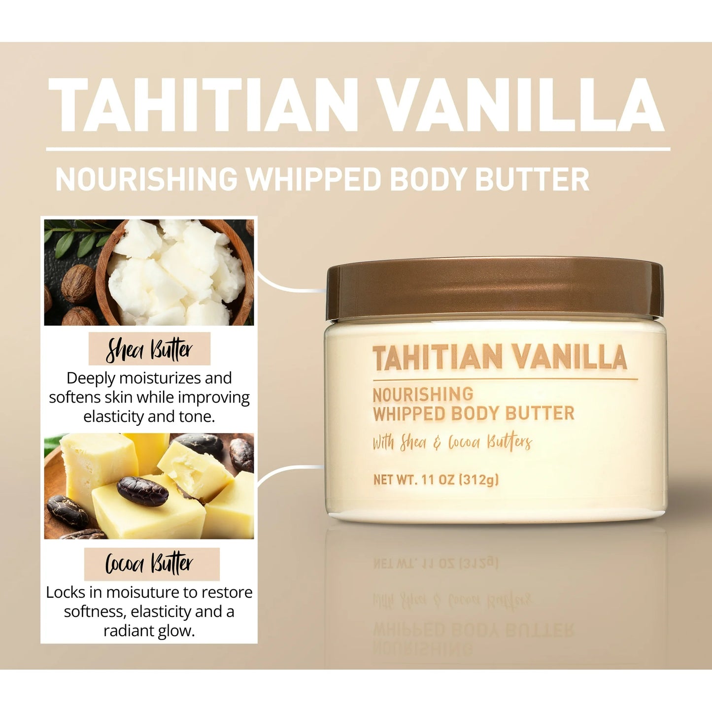 WALMART Tahitian Vanilla Whipped Body Butter (312g)