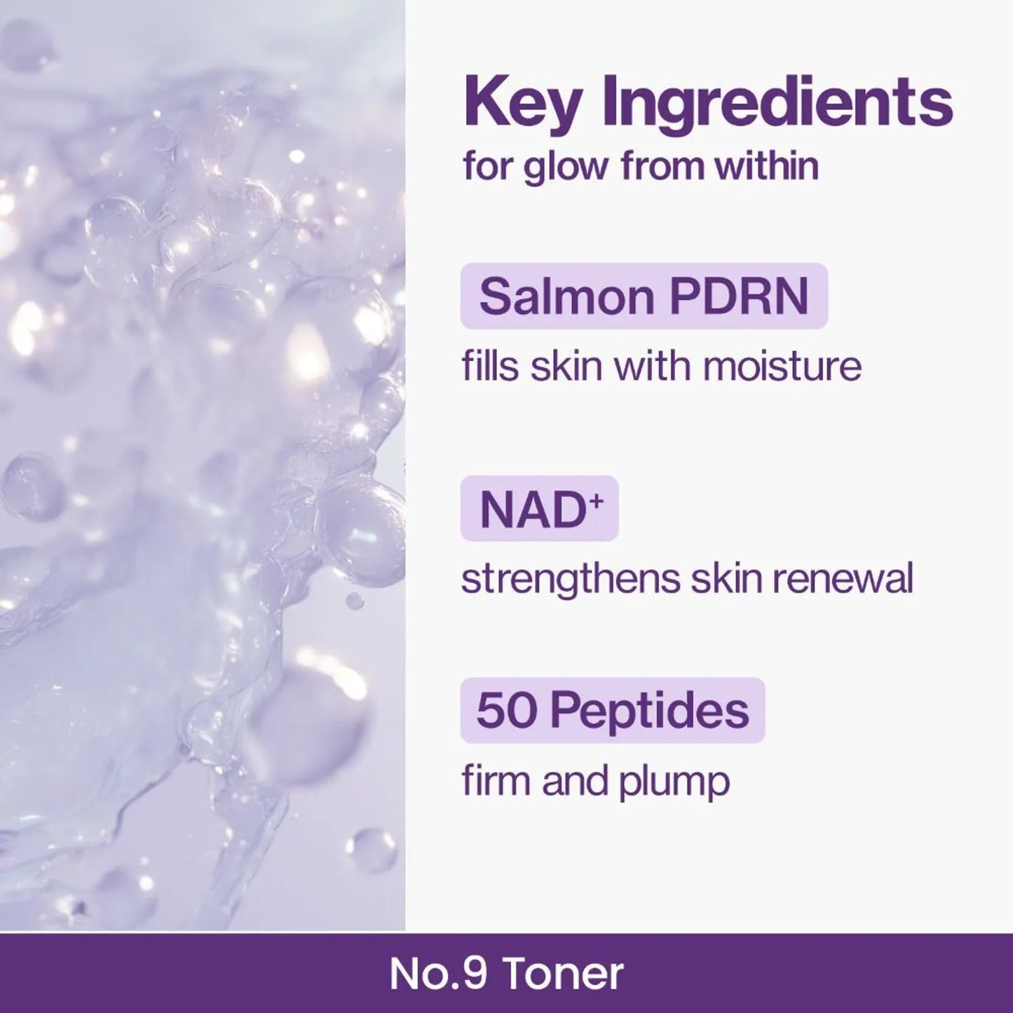 Numbuzin No. 9 NAD PDRN Glow Boosting Toner