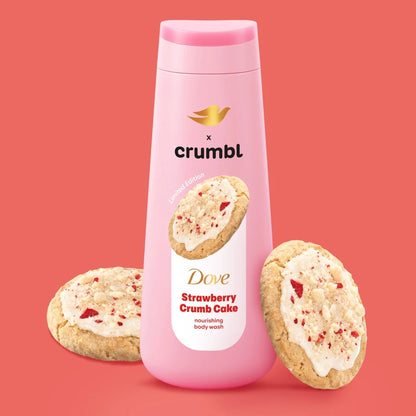 DOVE X Crumbl Strawberry Crumb Cake Body Wash (591ml)